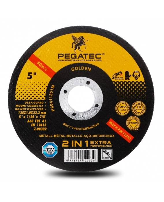 Image 1 DISQUE À TRONÇONNER PEGATEC POUR L'ACIER ET L'INOX