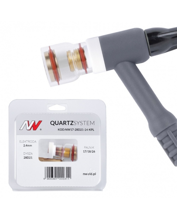 Image 1 Buse tig  Crystal  lentille courte S 17/18/26 [pour électrode 2,4 mm]