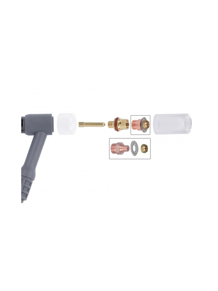 Image produit 3 Petite buse Crystal lentille S, tamis remplaçable 17/18/26 [pour électrode 2,4 mm]