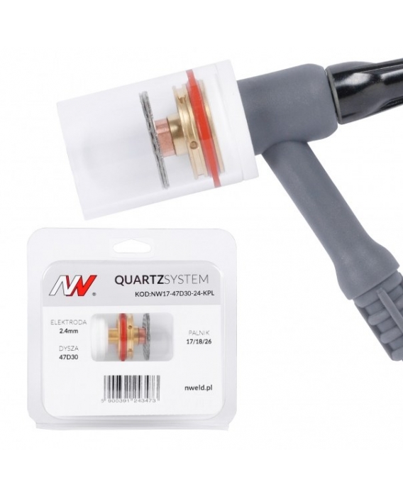 Image 1 Buse Tig Crystal  à grande lentille L 17/18/26 [pour électrode 2,4 mm]