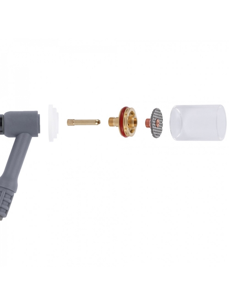 Image produit 3 Buse Tig Crystal  à grande lentille L 17/18/26 [pour électrode 2,4 mm]