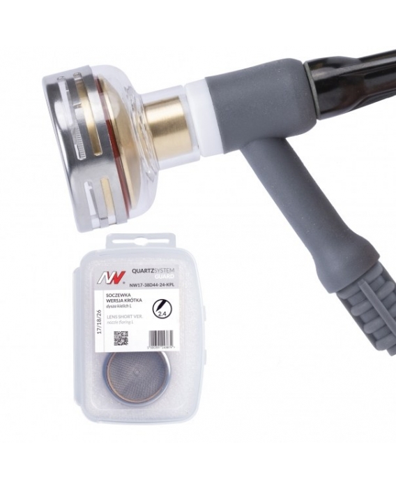 Image 1 Buse tig Crysal lentille courte  CUP GUARD L N24 [pour électrode 2,4 mm]