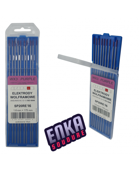 Image 1 ÉLECTRODE EN TUNGSTÈNE (WX3 VIOLET) 1,6X175MM