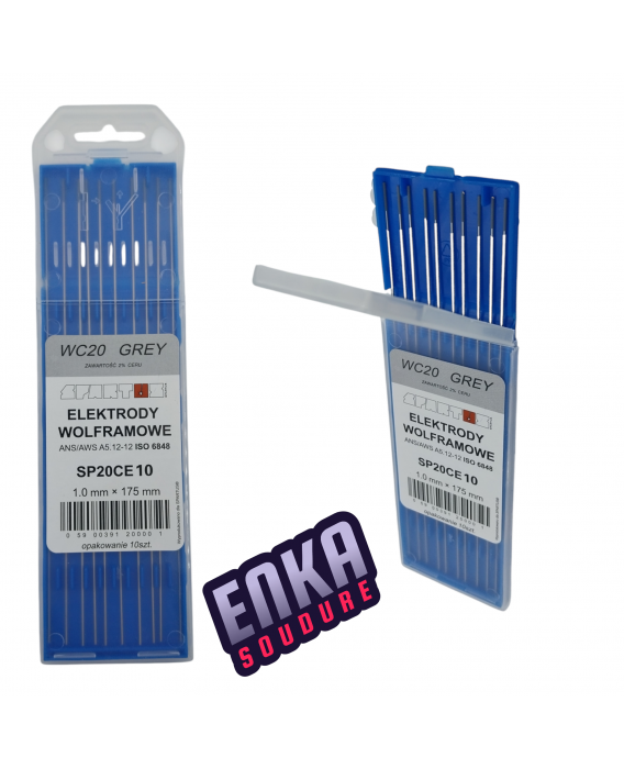 Image 1 ÉLECTRODE EN TUNGSTÈNE (GRIS WCE20) 1,0X175MM