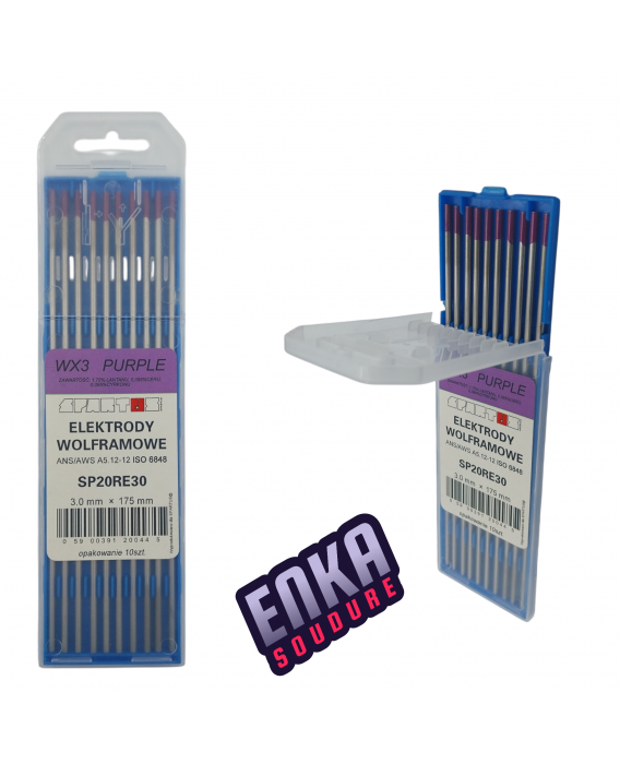 Image 1 ÉLECTRODE EN TUNGSTÈNE (WX3 VIOLET) 3,0X175MM