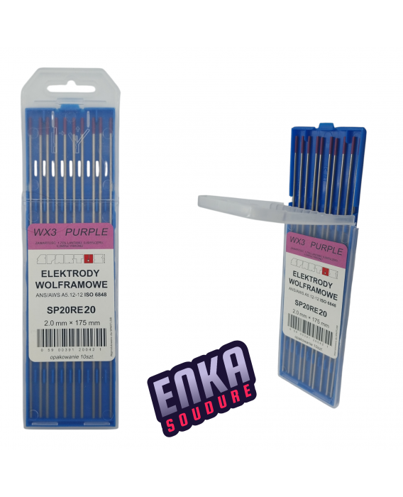 Image 1 ÉLECTRODE EN TUNGSTÈNE (WX3 VIOLET) 2,0X175MM